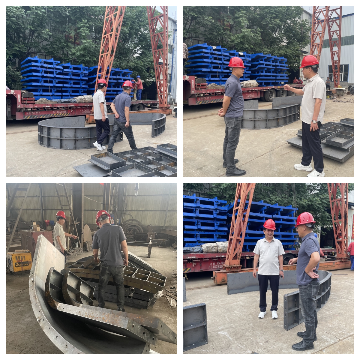 客户现场验收!高速公路收费岛钢模板实力获赞